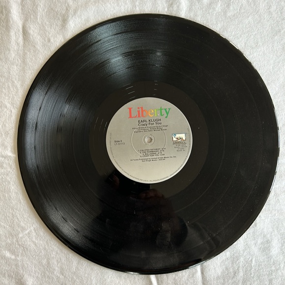 Vintage Vinyl - EARL KLUGH - CRAZY FOR YOU - Picture 3 of 4
